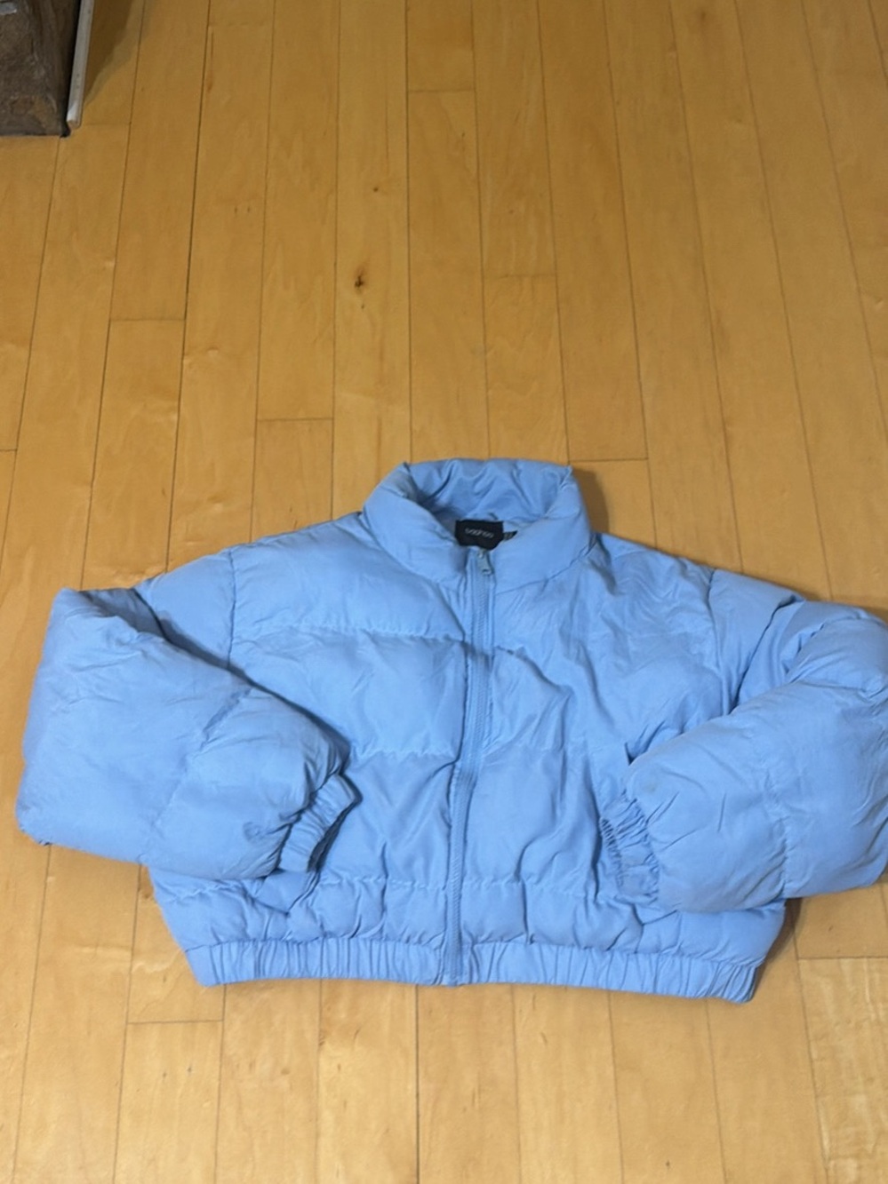 Boohoo Powder Blue Puffer Jacket